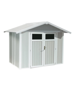 CASETTA DA GIARDINO IN PVC GROSFILLEX "UTILITY 5" GRIGIO-AZZURRO E BIANCO 295X261X236 CM - COD. 22805137