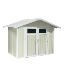 CASETTA DA GIARDINO IN PVC GROSFILLEX "UTILITY 5" GRIGIO-VERDE E BIANCO 295X261X236 CM - COD. 22805138