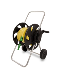 CARRELLO AVVOLGITUBO "DROP 60 PLUS" IN ACCIAIO CON BOBINA TUBO E KIT IRRIGAZIONE