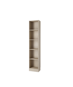 LIBRERIA CON 4 RIPIANI - TINTA QUERCIA - 40.6x26.7x204 CM