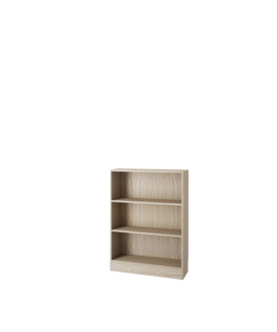 LIBRERIA LARGA CON 2 RIPIANI TINTA QUERCIA - 79X26.7X108 CM