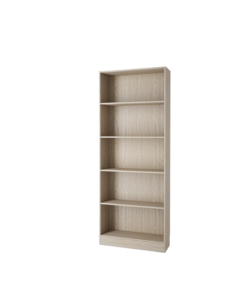 LIBRERIA LARGA CON 4 RIPIANI TINTA QUERCIA - 79x26.7x204 CM