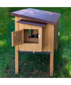 CASETTA POLLAIO PER GALLINE IN LEGNO "HEN HOUSE 30", 162X100X110 CM - FERPLAST