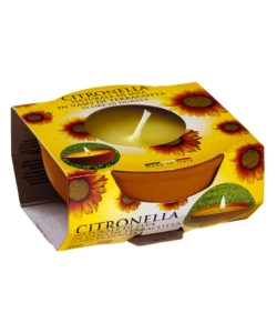 CANDELA ALLA CITRONELLA IN VASO IN TERRACOTTA "KOS" - 7.5 CM
