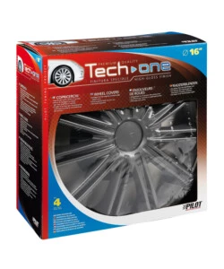 COPRICERCHI PER AUTO NERO DARK - Ø 16"  31518