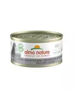 LATTINA DA 70 GR. TONNO CON BIANCHETTI,  ALIMENTO UMIDO PER GATTI.