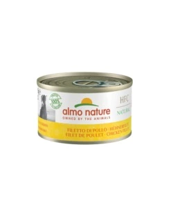LATTINA DA 95 GR CON FILETTO DI POLLO, ALIMENTO UMIDO PER CANI.