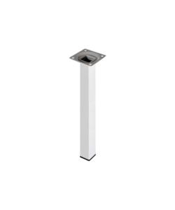 PIEDINO QUADRO "ELEMENT SYSTEM" - 25X25 - H.100 MM. - BIANCO