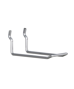 GANCI DOPPI IN METALLO PER PANNELLO FORATO - 10 CM. - 10 PZ.
