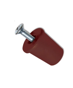TAPPI D'ARRESTO 40 MM. - MARRONE - 6 PZ.