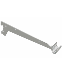 REGGIMENSOLA A 2 GANCI PER TUBO OVALE - 33 CM. - ALLUMINIO BIANCO