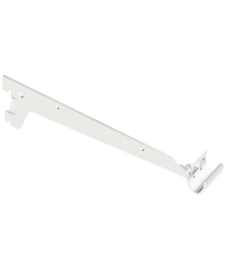 REGGIMENSOLA A 2 GANCI PER TUBO OVALE - 25 CM. - BIANCO