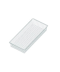 CESTO A GRIGLIA, FORNITO CON 2 REGGIMENSOLE 80 CM. - BIANCO