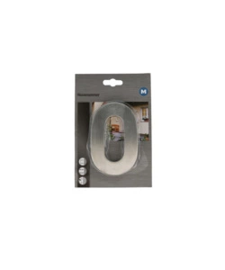 NUMERO CIVICO "0" H. 120 MM. IN ACCIAIO INOX