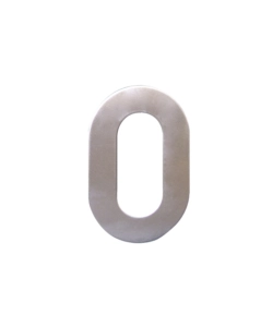 NUMERO CIVICO "0" H. 120 MM. IN ACCIAIO INOX