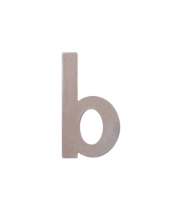 LETTERA CIVICA "B" IN ACCIAIO INOX
