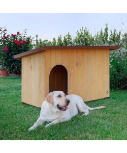 CUCCIA PER CANI DA ESTERNO "BAITA 120" IN LEGNO, 140X85,5X87 CM - FERPLAST