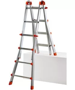 SCALA ALLUNGABILE TELESCOPICA IN ALLUMINIO 4+4