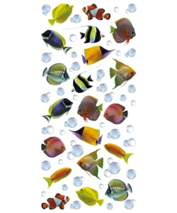 STICKERS CREATIVE S COLOURFUL FISCHES - DECORO CREARREDA.