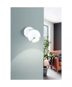 FARETTO A LED DA PARETE "BIMEDA" IN ACCIAIO 2,5 WATT 240 LM