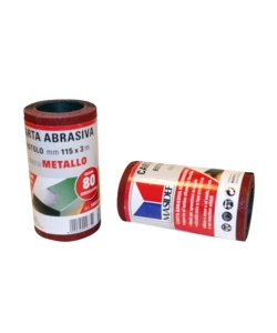 ROTOLO CARTA ABRASIVA PER METALLO GRANA 80