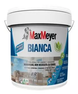 PITTURA BIANCA MONOMANO MAX MEYER COLORE BIANCO, 14 LITRI