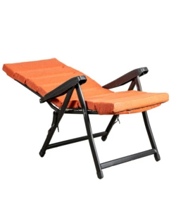 SEDIA DA ESTERNO PIEGHEVOLE RECLINABILE "BOMBER SICILIA" TERRACOTTA 122X60X61 CM