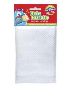 SACCO RETE BUCATO PER LAVATRICE - 30X40 CM.