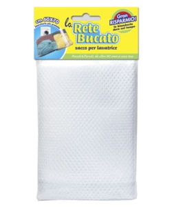 SACCO RETE BUCATO PER LAVATRICE - 60X70 CM.