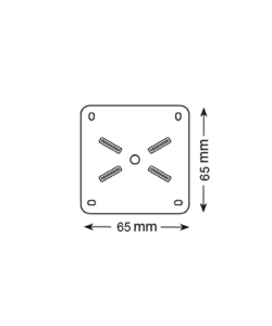 KIT GAMBE QUADRE SERIE "EASY" 4 PZ. 40X40 - H.710 MM. NERO