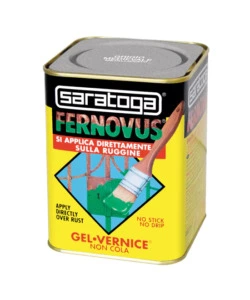 SMALTO GEL ANTIRUGGINE SARATOGA "FERNOVUS" METALLIZZATO GRIGIO MEDIEVALE 750 ML