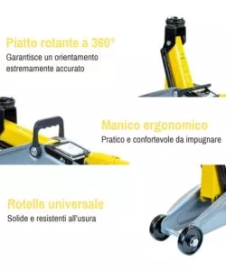 Cric idraulico per auto System+ 2 tonnellate