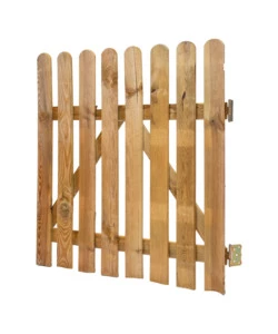 CANCELLO DA ESTERNO IN LEGNO COMPLETO DI FERRAMENTA E PALI 90X16X150 CM