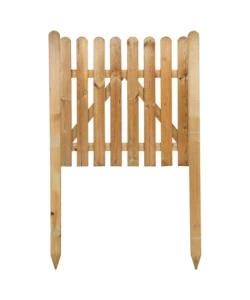 CANCELLO DA ESTERNO IN LEGNO COMPLETO DI FERRAMENTA E PALI 90X16X150 CM