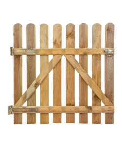 CANCELLO DA ESTERNO IN LEGNO COMPLETO DI FERRAMENTA E PALI 90X16X150 CM