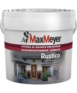 PITTURA AL QUARZO RUSTICO MAX MAYER "QUARZO BIANCO" BIANCO 2,5 LT