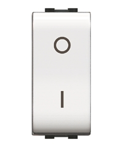 INTERRUTTORE BIPOLARE SERIE MYLIFE 16AX - BIANCO.