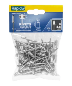 RIVETTI DIAMETRO 3.2X8MM. ALU IN BUSTA DA 100 PEZZI