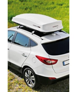 BOX TETTO PER AUTO 530 LITRI  IN ABS BIANCO LUCIDO - N60023