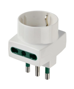 ADATTATORE MULTIPLO BIANCO S17+2P17/11+P30 - VIMAR.