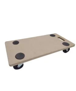 CARRELLO DA TRASPORTO EASY SYSTEM IN MDF CON RUOTE PIVOTANTI PORTATA 150 KG 58X29X1,8 CM