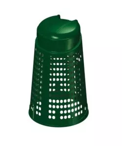 BIDONE TRESPOLO PORTASACCHI GRIGLIATO VERDE DA 110 LITRI