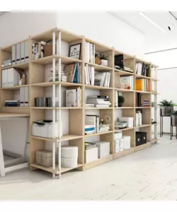 LIBRERIA "GALA" CON 3 RIPIANI 80x25x118 CM