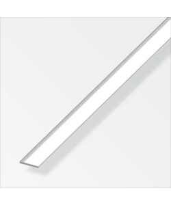 BARRA PIATTA ALLUMINIO 20x2 BRIL - 1 METRO.