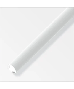 PROFILO AUTOADESIVO CHIUSO 14mm PVC BIANCO - 1 METRO.