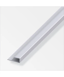 PROFILO PER BORDI 7 ALLUMINIO ARGENTATO - 1 METRO.