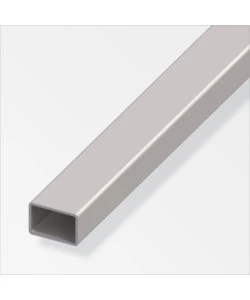 TUBO QUADRATO 40x27x1 ALLUMINIO NATURALE - 1 METRO.