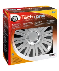 COPRICERCHI PER AUTO ACTIVE SILVER - Ø 14" PILOT  31556