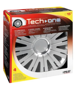 COPRICERCHI PER AUTO ACTIVE SILVER - Ø 15" PILOT  31557
