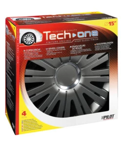 COPRICERCHI PER AUTO ACTIVE GRAFITE - Ø 15" PILOT  31562